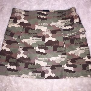 Army mini skirt